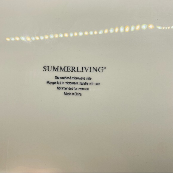 NWOT Summer Living Serving Tray with Three Fish. Blue, Orange, Green. Ceramic. - Picture 7 of 8